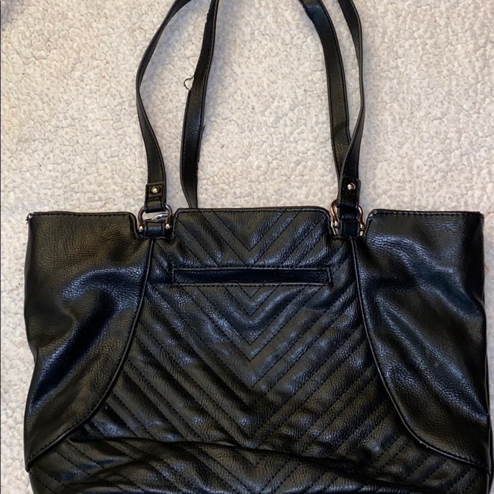 Faux Leather Shoulder Purse